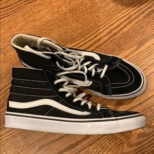 Vans black sk8 hi